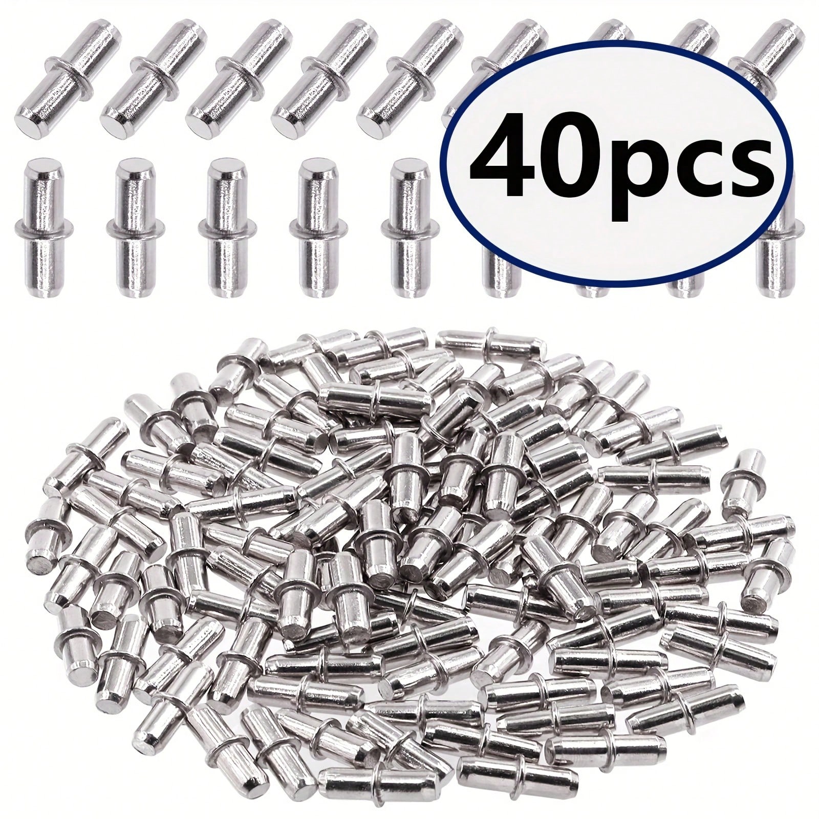 Shelf Peg Support - 40 قطعة دبابيس الرف طبقة الحائط