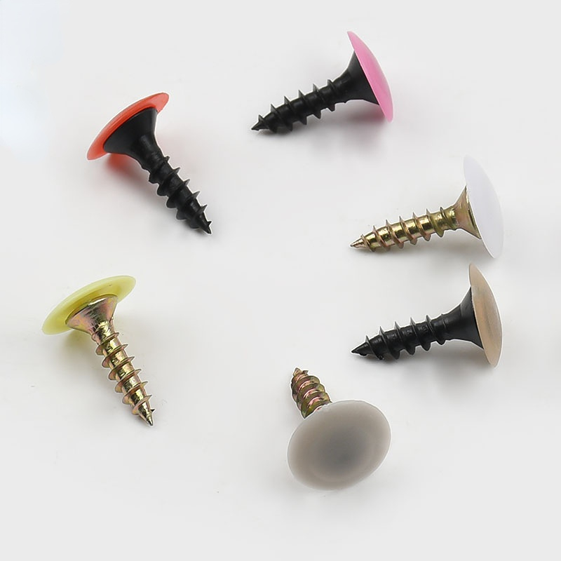 Furniture Hardware Covers - 100/500/1000 قطعة غطاء بلاستيكي لولبي، غطاء