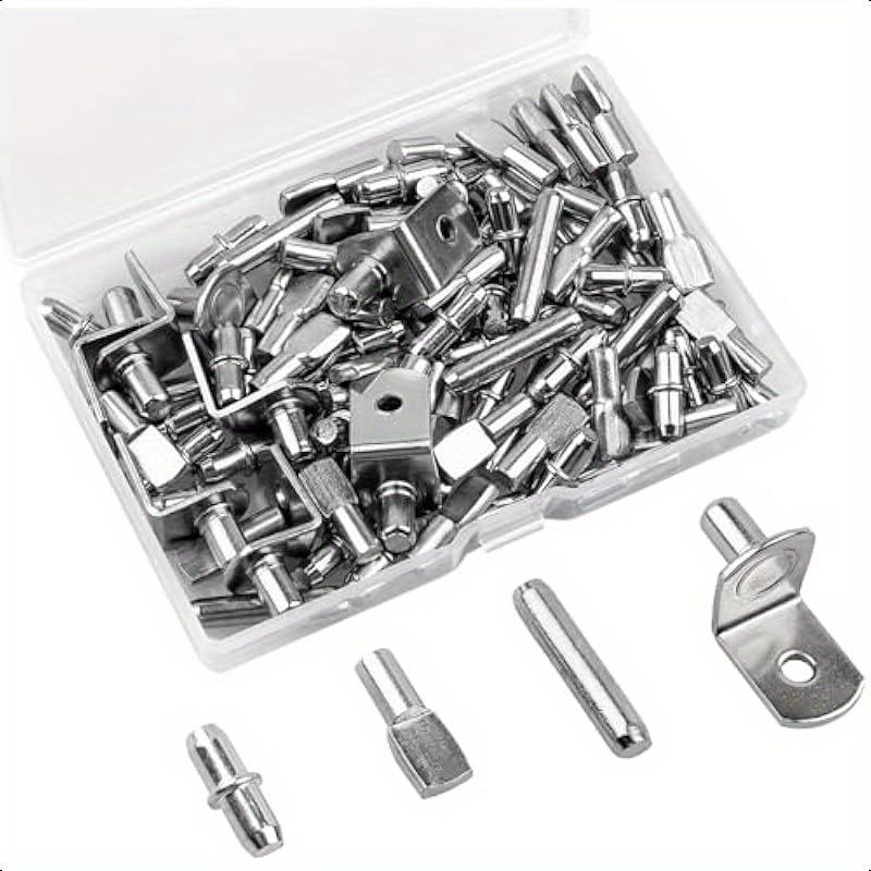 Shelf Peg Support - طقم 104 قطعة من دعامات الرفوف
