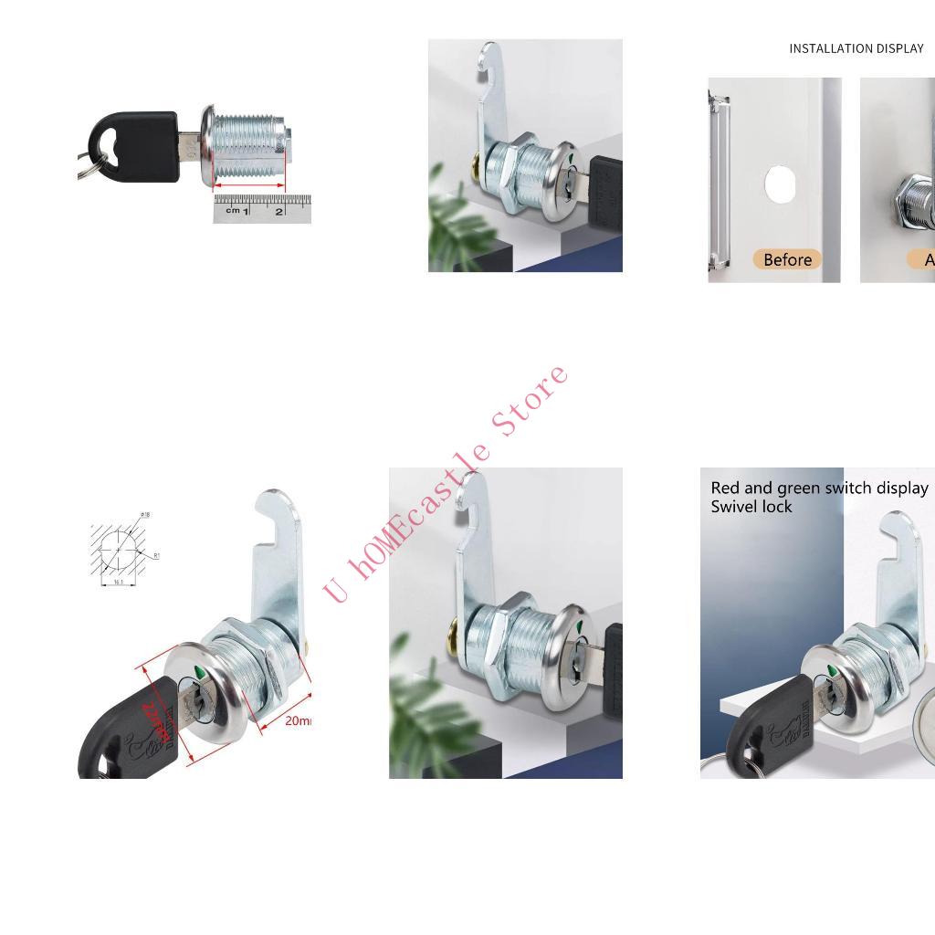 63HF 2set درج كاميرات قفل قفل  - مراجعة Cabinet Lock Key وسعره