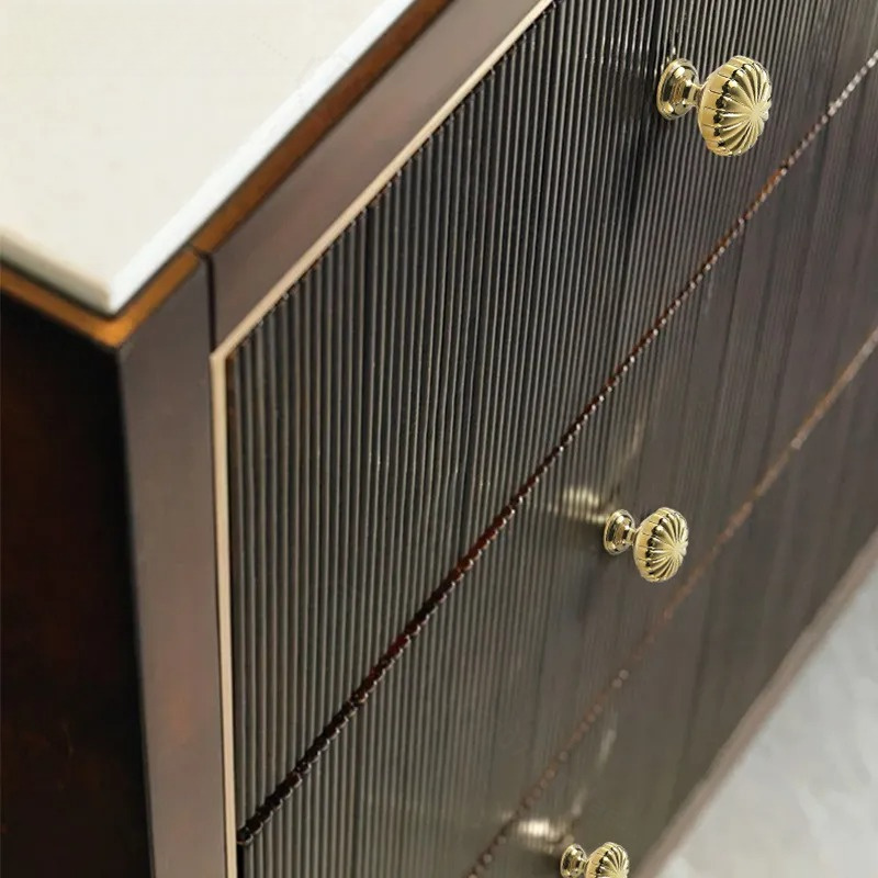 مقبض كروي نحاسي ذهبي بفتحة واح - مراجعة Furniture Hardware Knobs وسعره