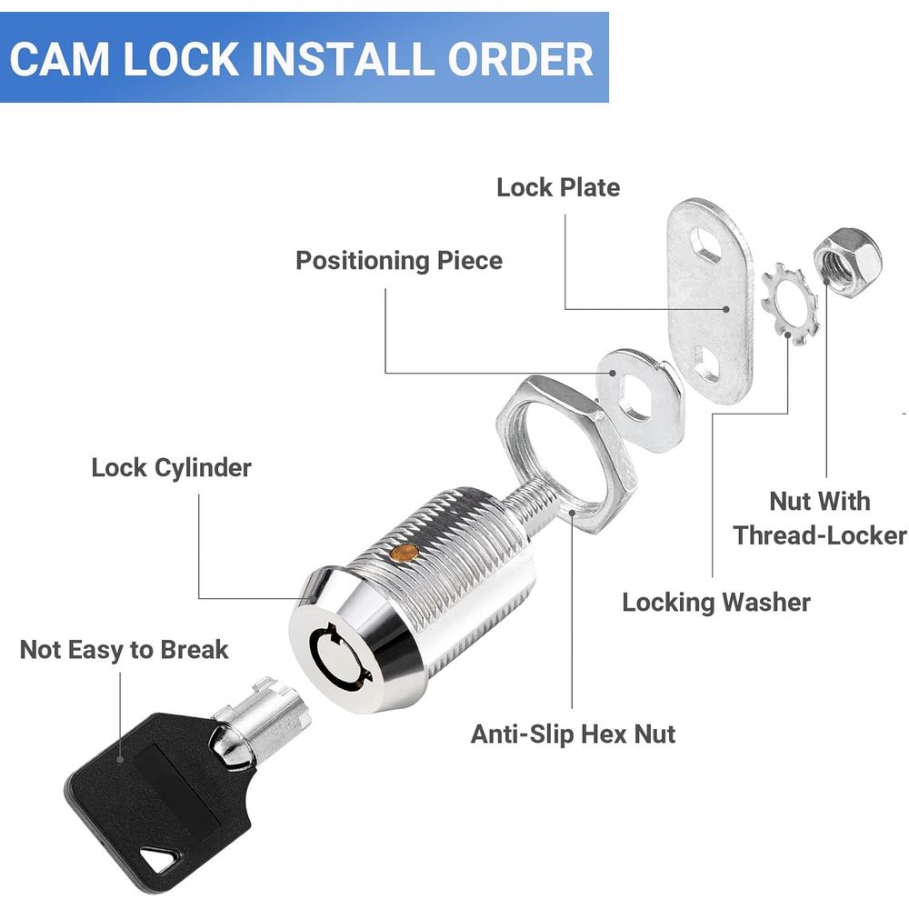 أقفال تخزين للمركبات الترفيهية - مراجعة Cabinet Lock Key وسعره
