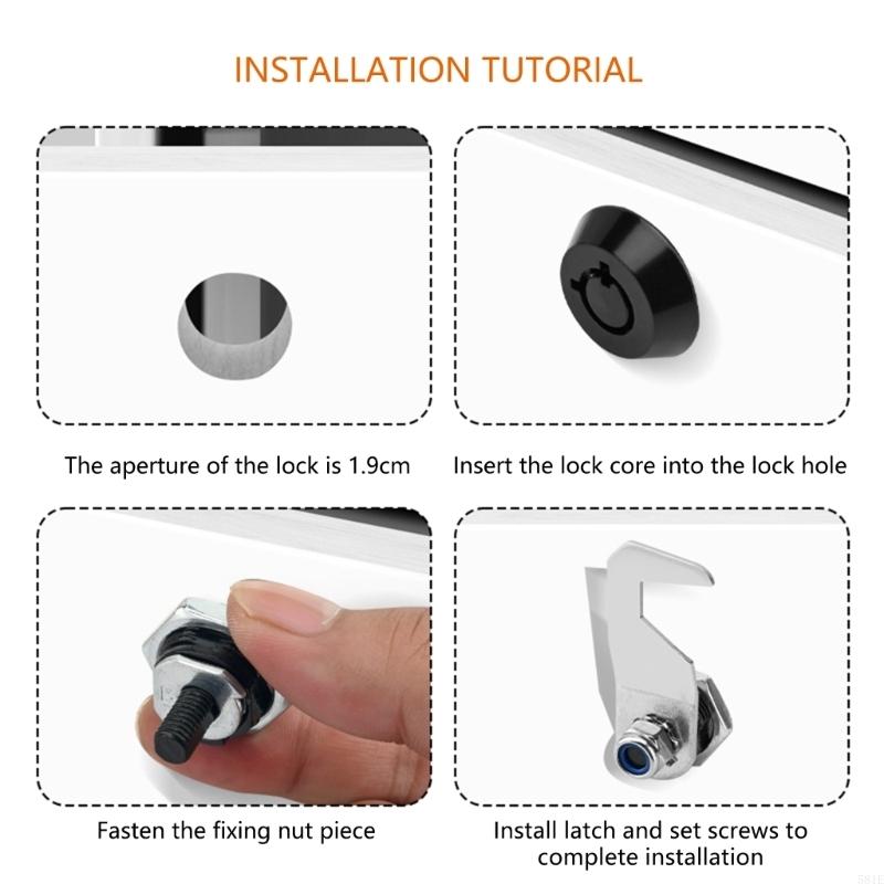 581E 2 قطعة أقفال كاميرات أنبو - مراجعة Cabinet Lock Key وسعره