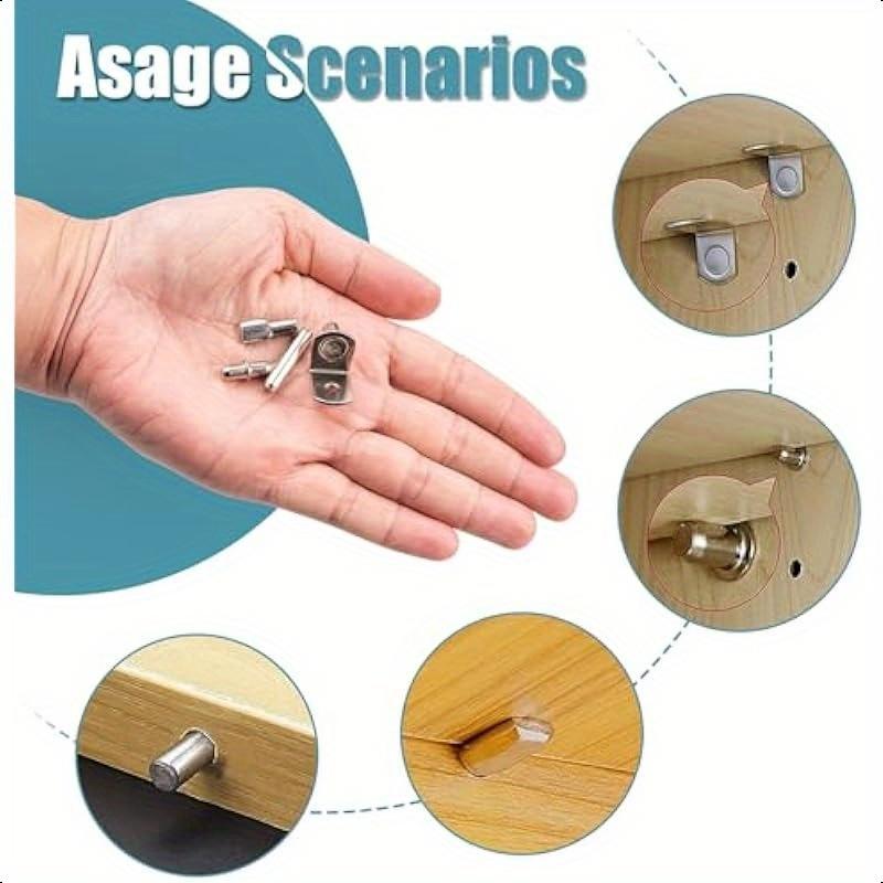 طقم 104 قطعة من دعامات الرفوف  - مراجعة Shelf Peg Support وسعره